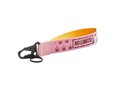 Custom-Made Tweekleurige band met karabijnhaak en sleutelring – volledig eigen design 1