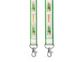 Custom-Made Polyester lanyard met satijnen laag en zeefdruk – volledig eigen design