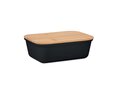 Lunchbox met bamboe deksel 20 x 13,5 x 6,5 cm