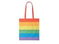 Duurzame boodschappentas met regenboogdesign 38x42cm 3