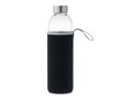 Glazen drinkfles met pouch - 750 ml