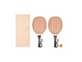 Rozenhout strand tennis set