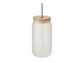 Sublimatie drinkbeker mason jar met rietje - 450 ml