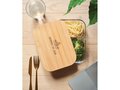 Glazen lunchbox met 3 compartimenten en bamboe deksel 2