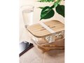 Glazen lunchbox met 3 compartimenten en bamboe deksel 1