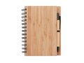 A5 bamboe notitieboek met balpen