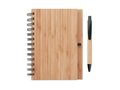 A5 bamboe notitieboek met balpen 3
