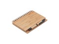 A5 bamboe notitieboek met balpen 4