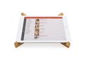 Bamboe draagbare laptop of iPad standaard 5