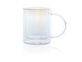 Deluxe glazen mok met regenboog finish - 330 ml 2