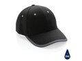 Impact AWARE ™ 6 panel cap van geborsteld katoen met bies