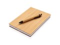 A5 Bamboe notitieboek & pen set 1