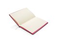 Deluxe stoffen A5 notitieboek met gekleurde zijde 22