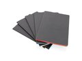 Softcover PU notitieboek met gekleurde accent rand 22