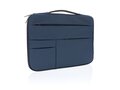 Smooth PU 15.6" laptop sleeve met handvat PVC-vrij