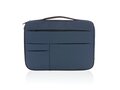 Smooth PU 15.6" laptop sleeve met handvat PVC-vrij 11