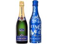 Fles Pommery champagne + originele Pommery geschenkfles