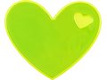 Reflecterende sticker hart voor kleding, pet, fiets of tas 2