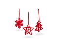 Set van 3 stuks kerstdecoratie