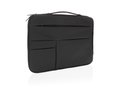 Smooth PU 15.6" laptop sleeve met handvat PVC-vrij