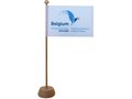 Tafelvlag Satijn 10 x 15 cm met houten standaard