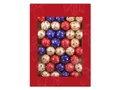 Vensterdoos met 36 chocolade Kerstballetjes