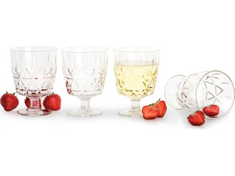 Sagaform Acryl picknickglas, 300ml set van 4 glazen