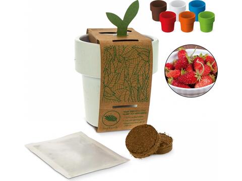 Hot-but-cool beker met aardbeien zaadjes