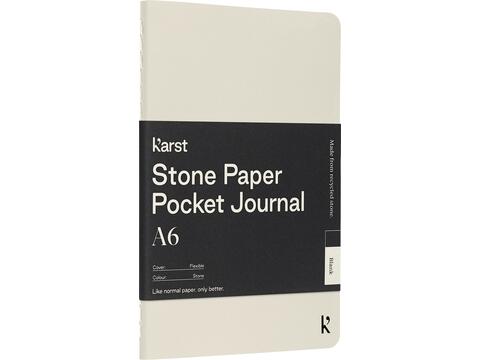 Karst® A6 softcover pocket journal van steenpapier