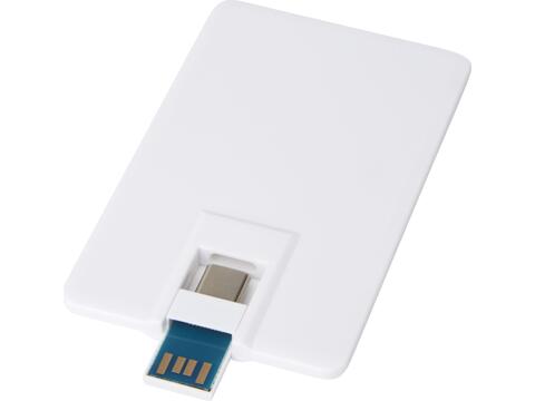 Duo slim USB station met Type-C en USB-A 3.0 - 64GB