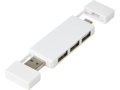 Mulan dubbele USB 2.0 hub