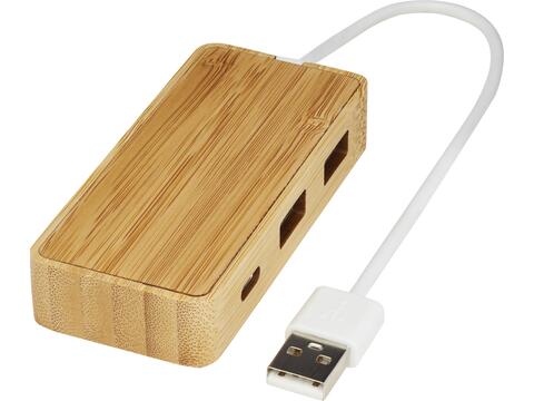 Tapas USB hub van bamboe
