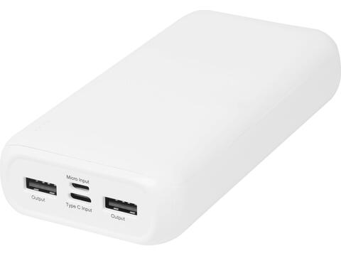 Electro powerbank van 20.000 mAh van gerecycled plastic