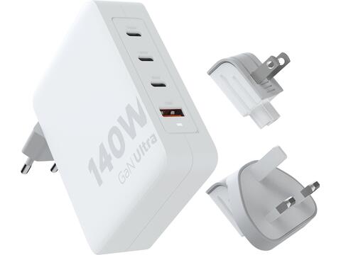 Xtorm XVC2140 GaN Ultra reislader van 140 W met USB-C PD kabel 240 W