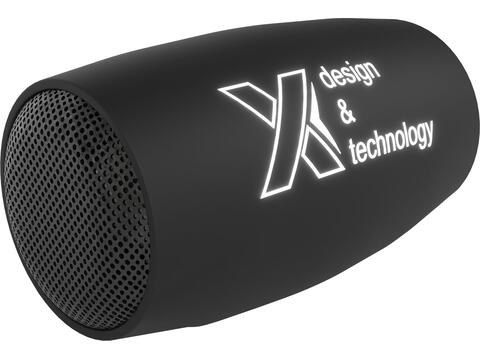 SCX mini speaker met oplichtend logo - 2 x 3 W