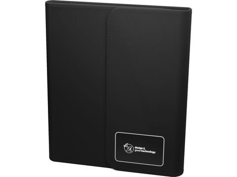 SCX notitieboek met draadloze powerbank en oplichtend logo - 4000 mAh