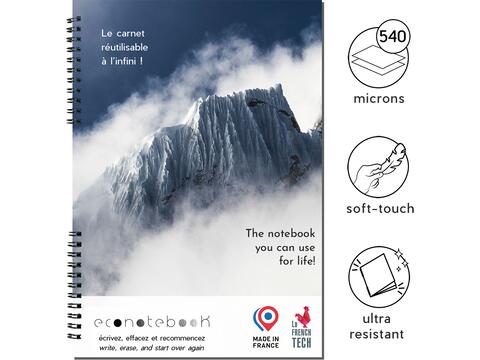 EcoNotebook NA4 met premium cover - oneindig herbruikbaar
