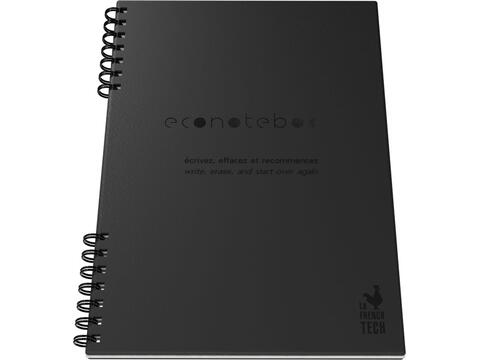 EcoNotebook NA4 met PU-lederen cover - oneindig herbruikbaar