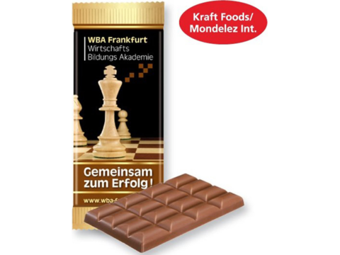 Chocolade reep in flowpack