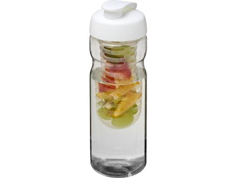 H2O Base sportfles en infuser met flipcapdeksel - 650 ml