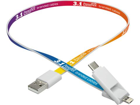 3 in 1 combi adaptor (USB-C, iPhone, Android)