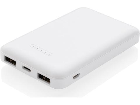 Draadloos opladen zakformaat powerbank - 5.000 mAh