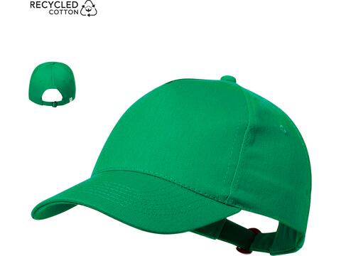 5 Panel cap uit gerecycled katoen