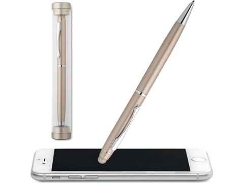 Aluminium stylus balpen in geschenk koker