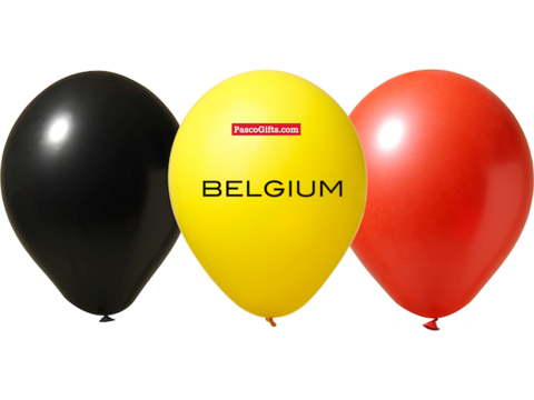 ballonnen in de Belgiche kleuren