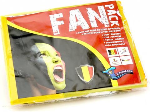 Belgium Party Fan pack 4-delig
