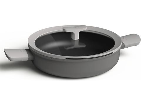 Braadpan met 2 korte handgreep en deksel 26cm - Leo