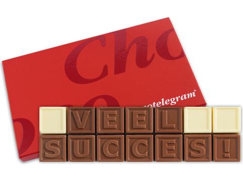 Chocotelegram 14 chocolade letters