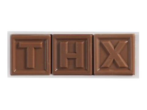 Chocotelegram 3 chocolade letters
