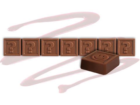 Chocotelegram 7 chocolade letters - eigen tekst